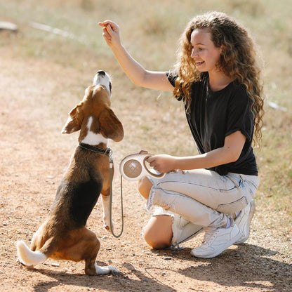 PETBABAS Adjustable Retractable Dog Leash