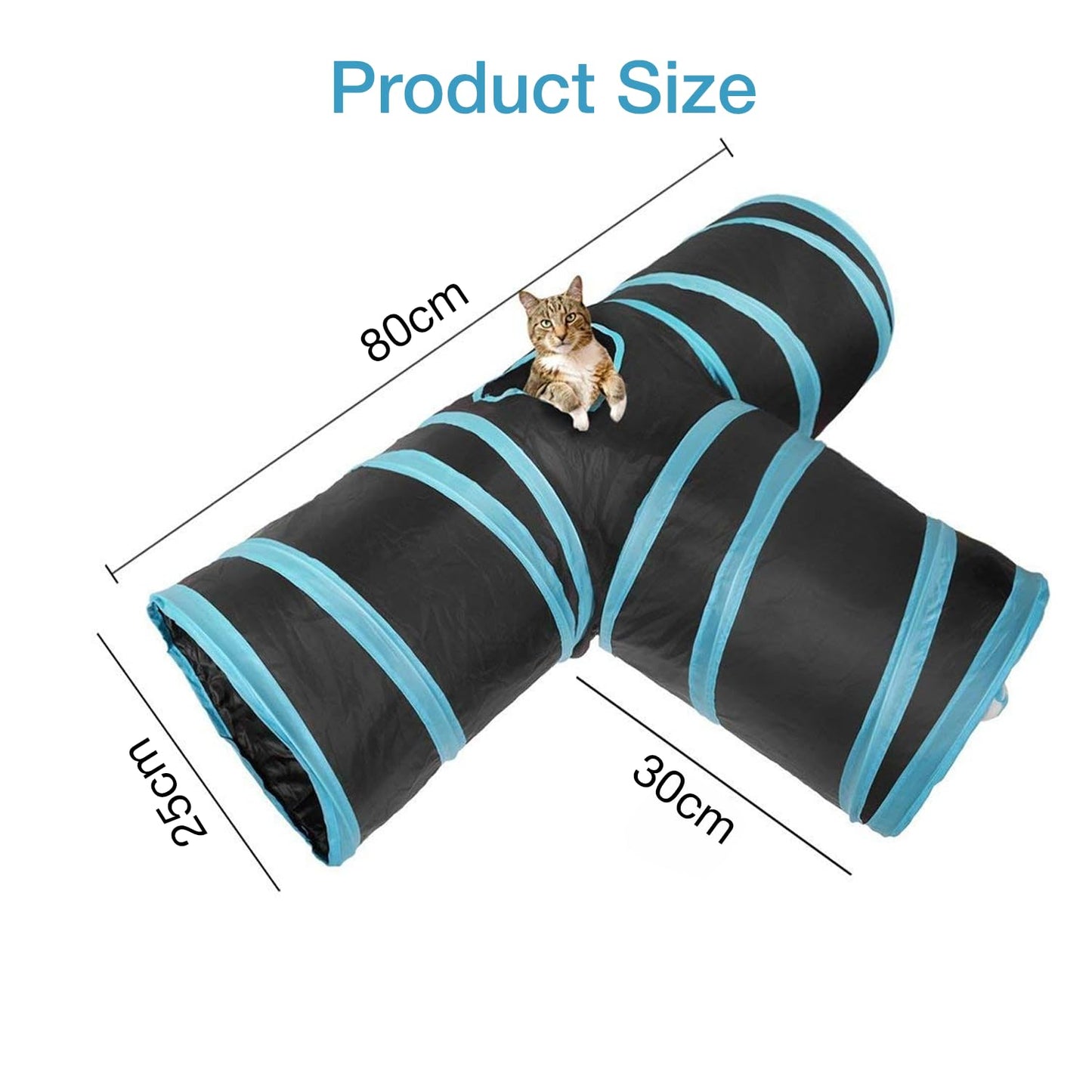 Petbabas 3-Way Pet Tunnels and Activity Toys for Small Animals