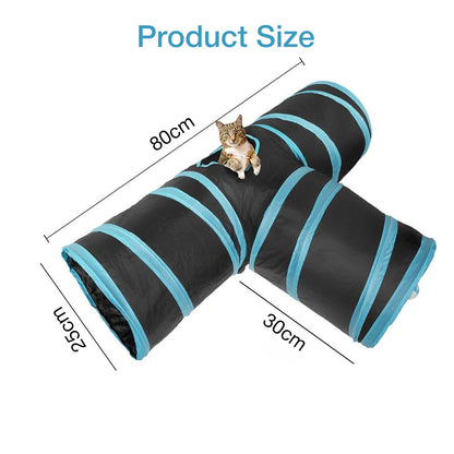Petbabas 3-Way Pet Tunnels and Activity Toys for Small Animals
