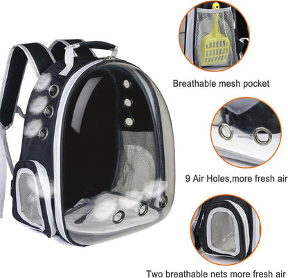 PETBABAS Transparent Pet Carrier Backpack