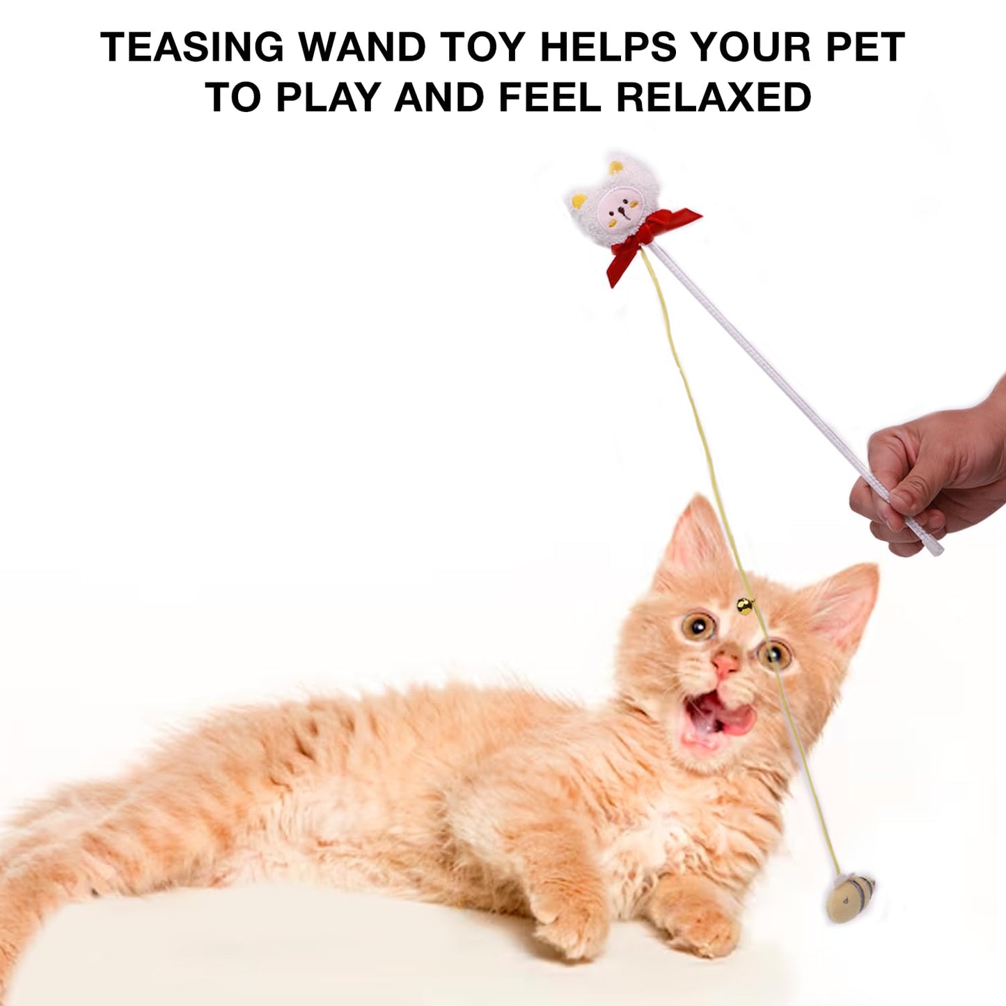 Petbabas Cat and Dog Playing Stick