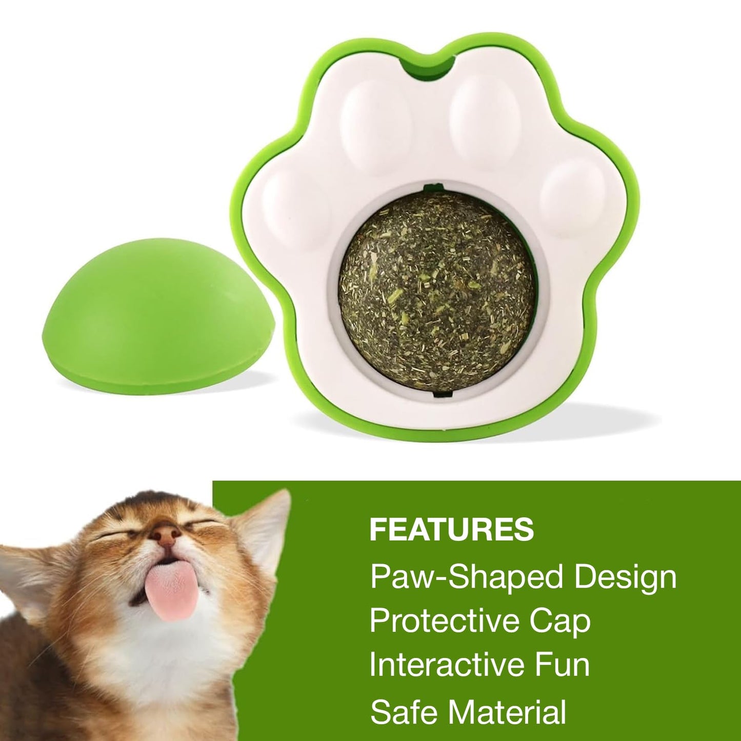 Petbabas Paw-Shaped Cat Toy with Catnip