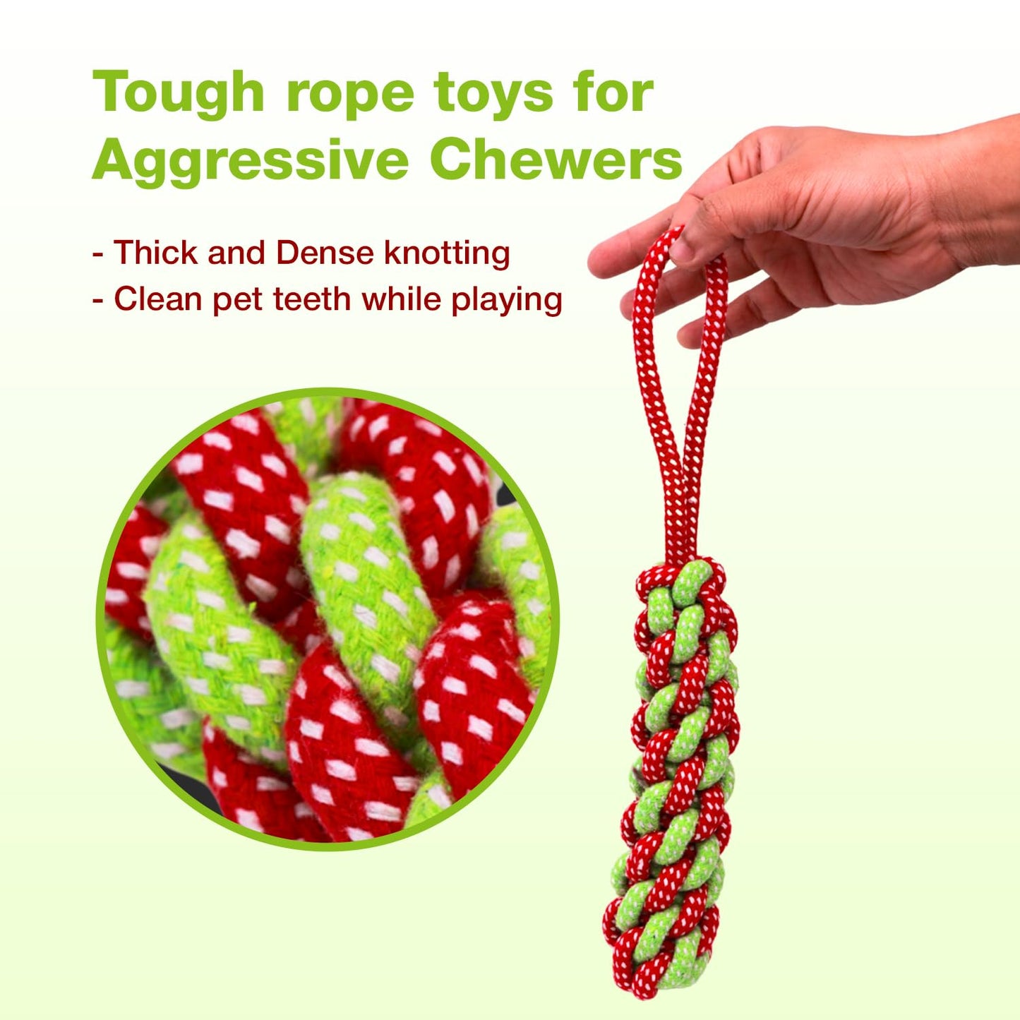 Petbabas Cotton Dummy Rope Toy for Dogs and Pets