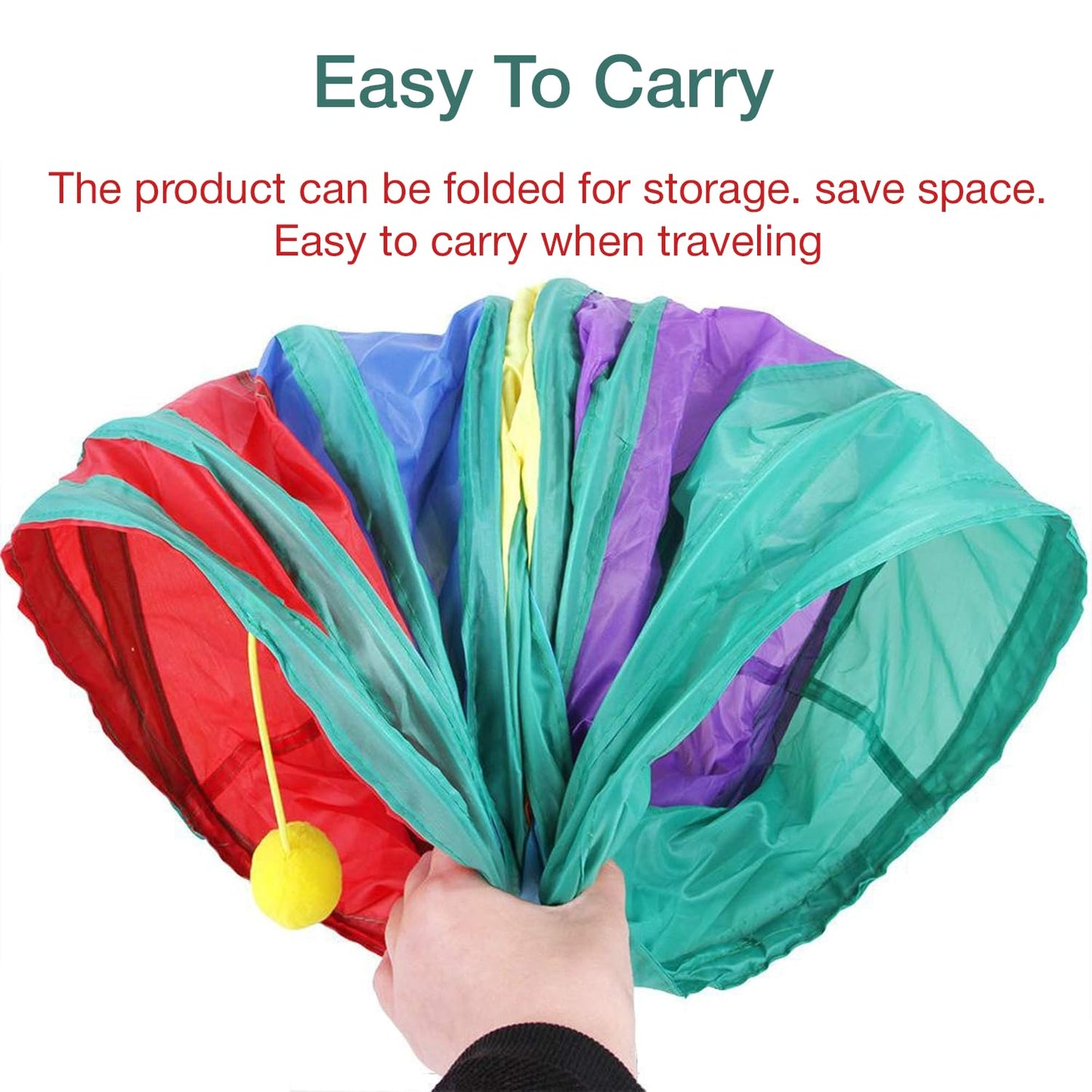 Petbabas 3-Way Pet Tunnels and Activity Toys for Small Animals