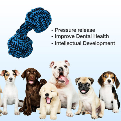 Petbabas Knotted Dumbbell Rope for Dogs and Pets