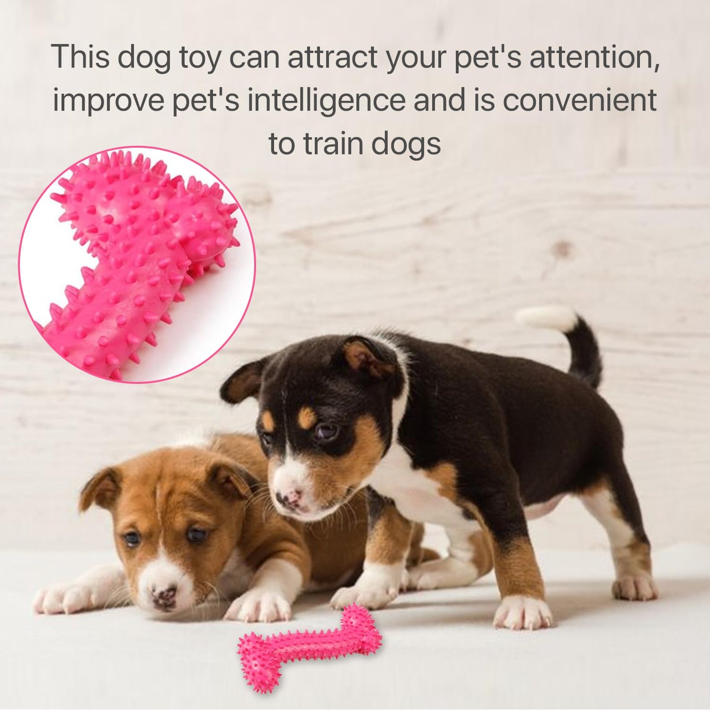 PETBABAS Dog Chew Toy for Puppy, Cute Blue Small Dog Toy