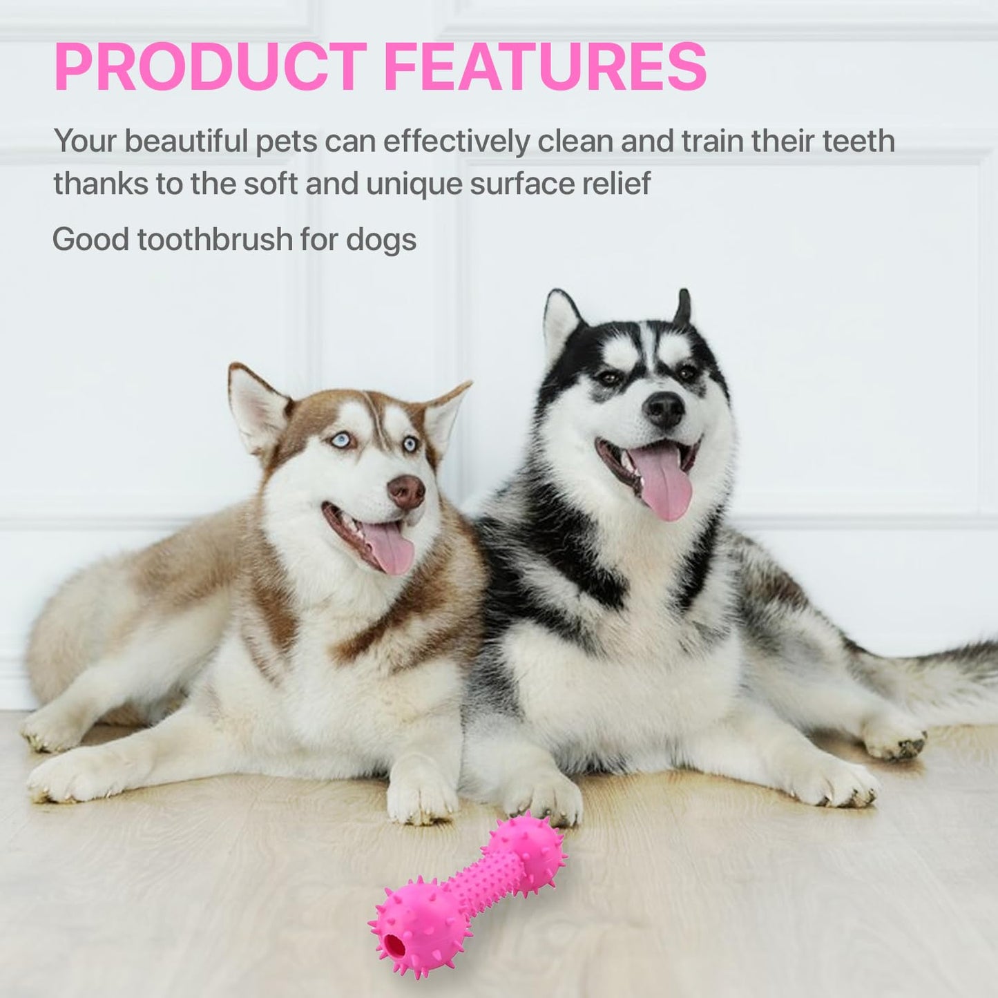 Petbabas Durable Chew toy Dumbbell for Dogs and Cats