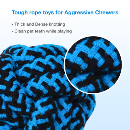 Petbabas Knotted Dumbbell Rope for Dogs and Pets