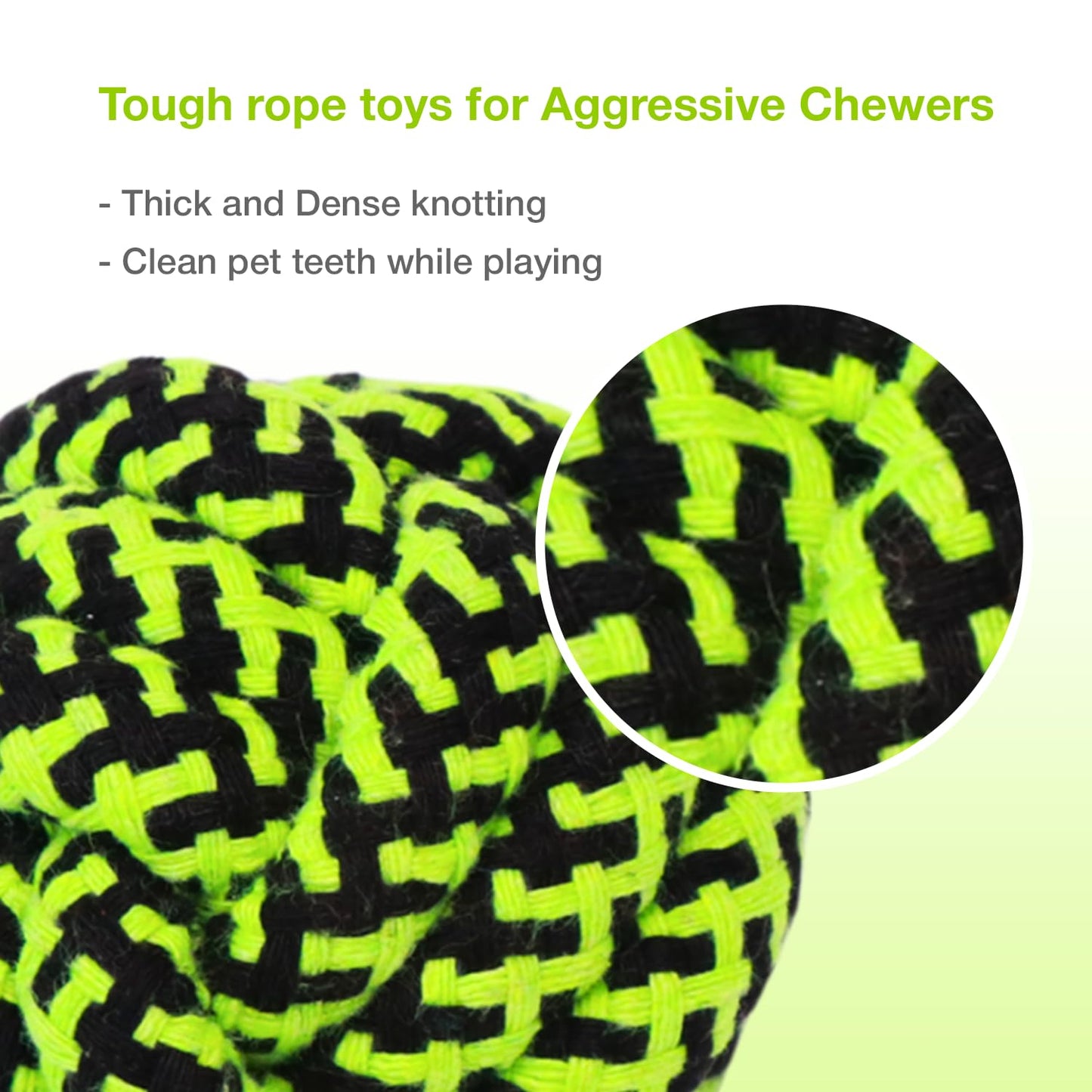 PETBABAS Cotton Rope Balls for Dogs and Pets