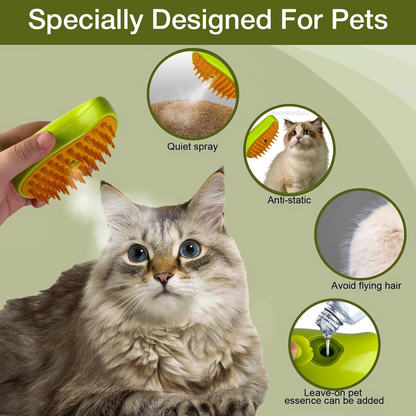 Petbabas Silicone ABS Small Style Pet Steam Comb