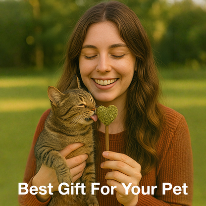 Petbabas Heart-Shaped Cat Toy with Catnip