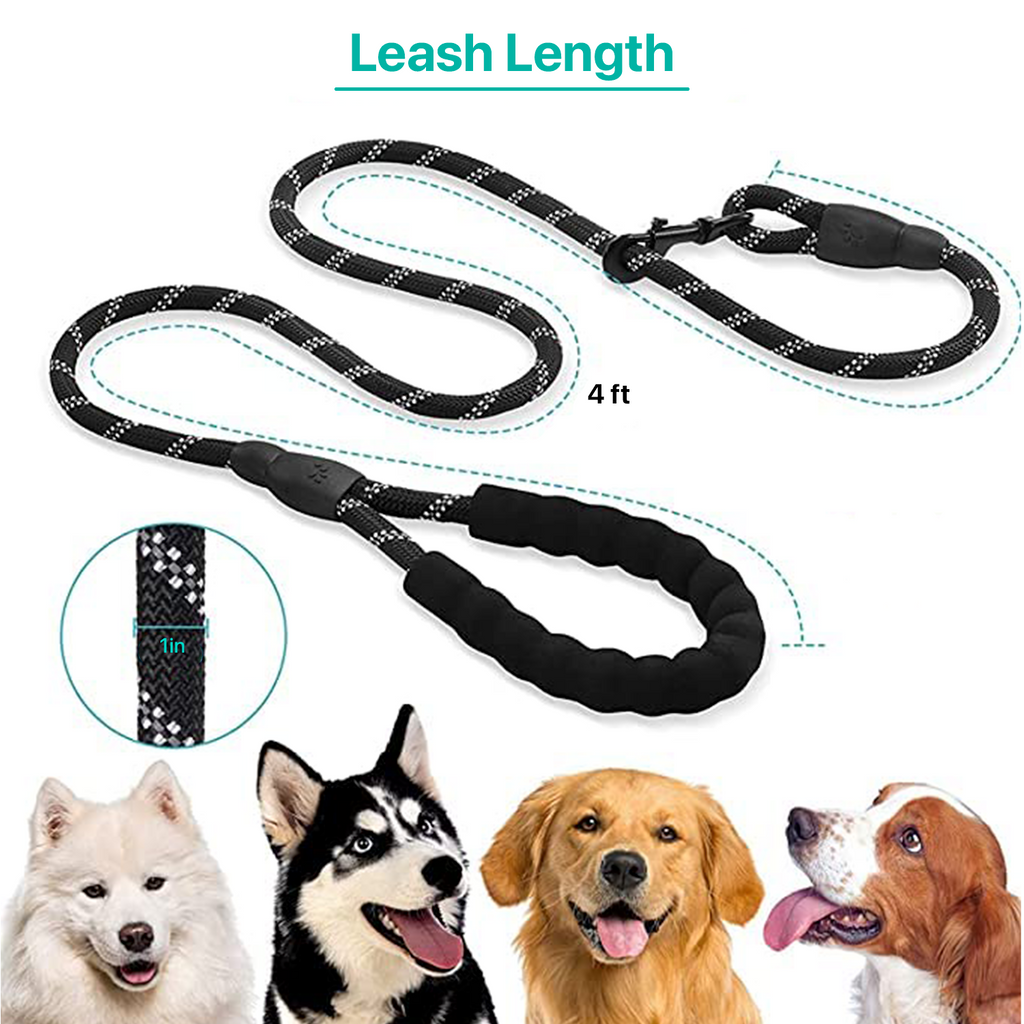 PETBABAS Reflective Adjustable Pet Leash for Dogs and Cats