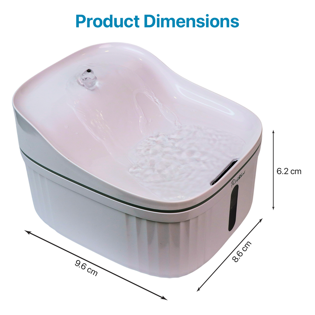 PETBABAS Automatic Pet Water Fountain for Cats and Dogs