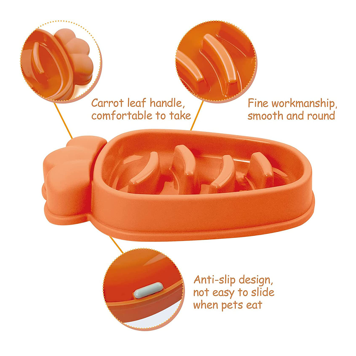 PETBABAS Durable Slow Feeder Bowl for Dogs