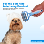 PETBABAS Dog Brush Dogs Comb, 2 in 1 Deshedding Tool