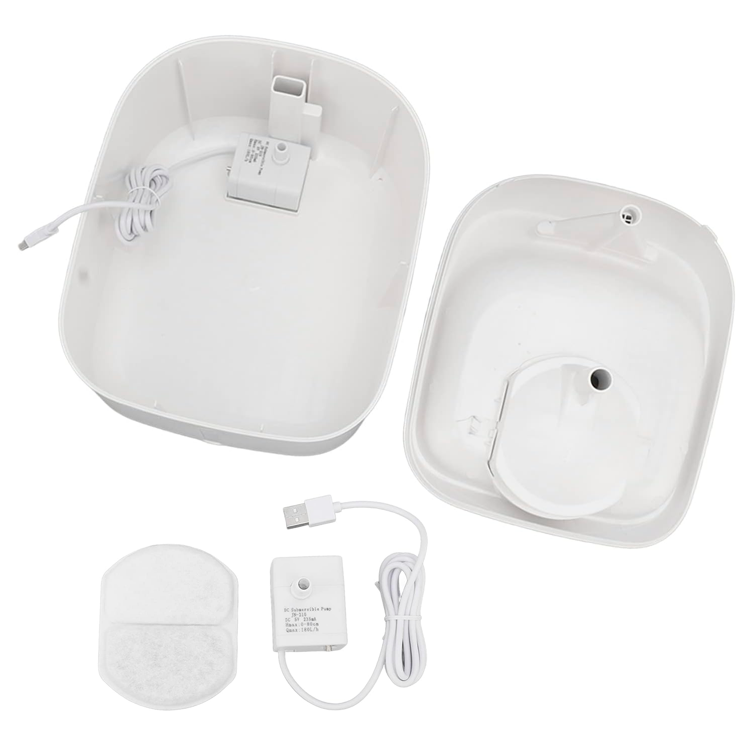 PETBABAS Automatic Pet Water Fountain for Cats and Dogs