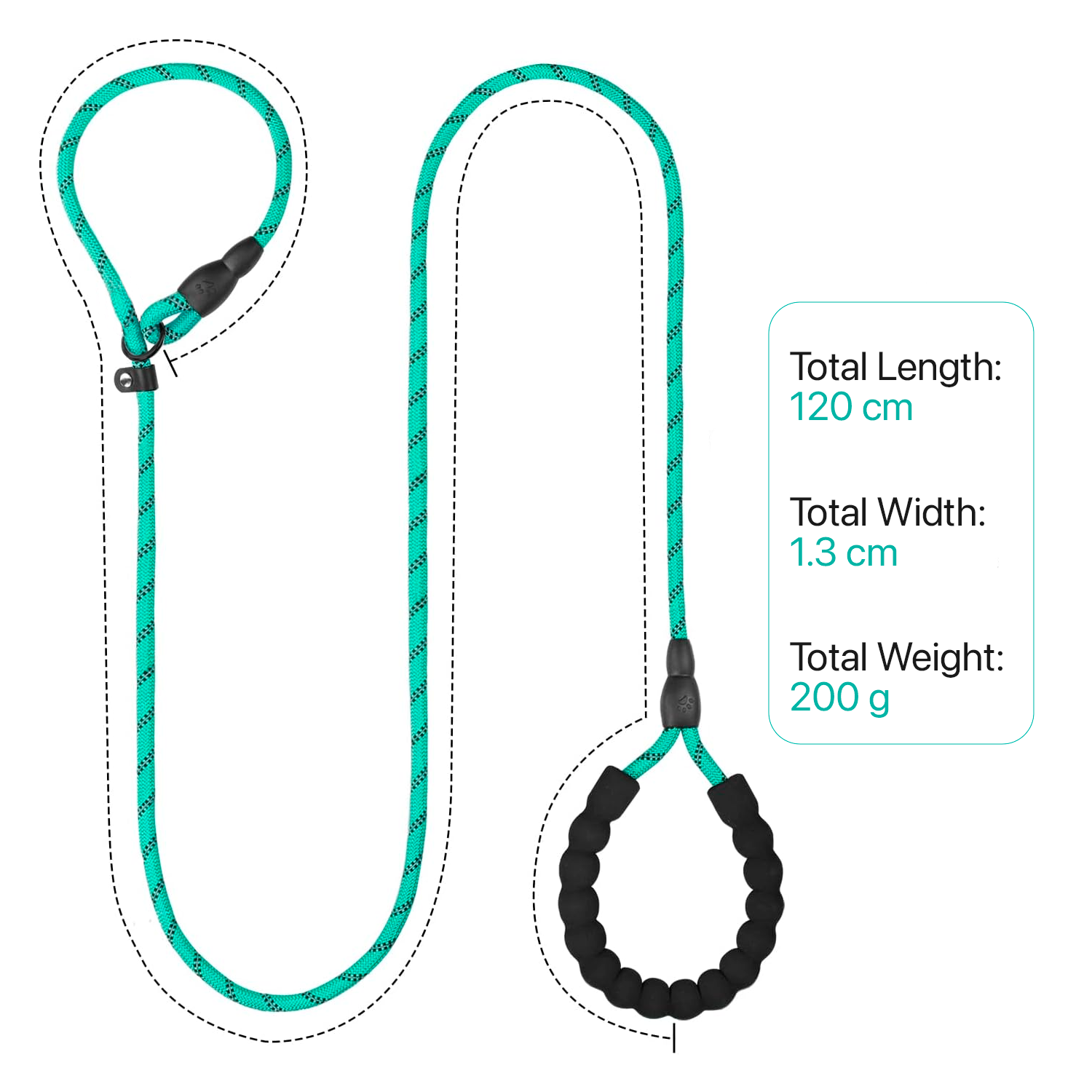 PETBABAS Reflective Adjustable Pet Leash for Dogs and Cats