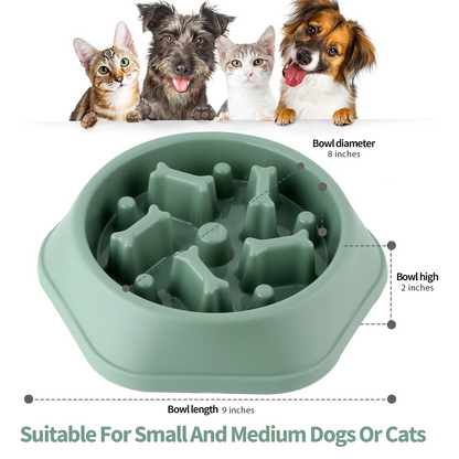 PETBABAS Durable Slow Feeder Bowl for Dogs