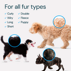 PETBABAS Dog Brush Dogs Comb, 2 in 1 Deshedding Tool