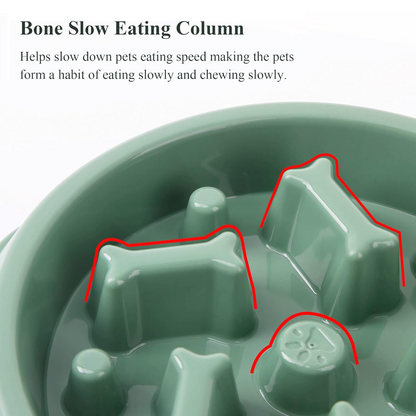 PETBABAS Durable Slow Feeder Bowl for Dogs