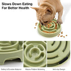 Petbabas Round Slow Feeder Bowl