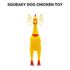 Squeaky Rubber Chicken Dog Toy