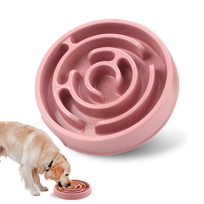 Petbabas Round Slow Feeder Bowl