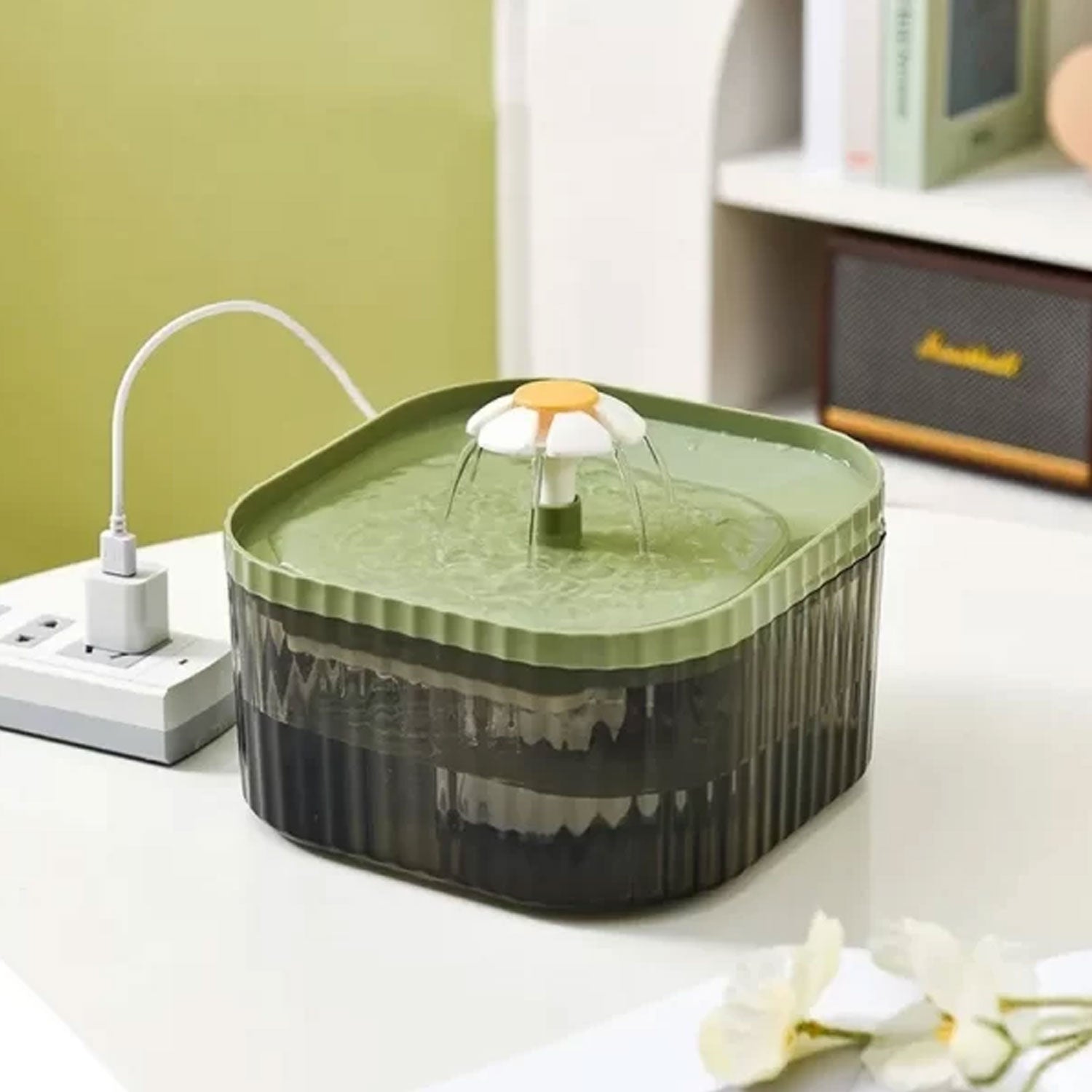 PETBABAS Automatic Pet Water Fountain for Cats and Dogs Ultra-Quiet