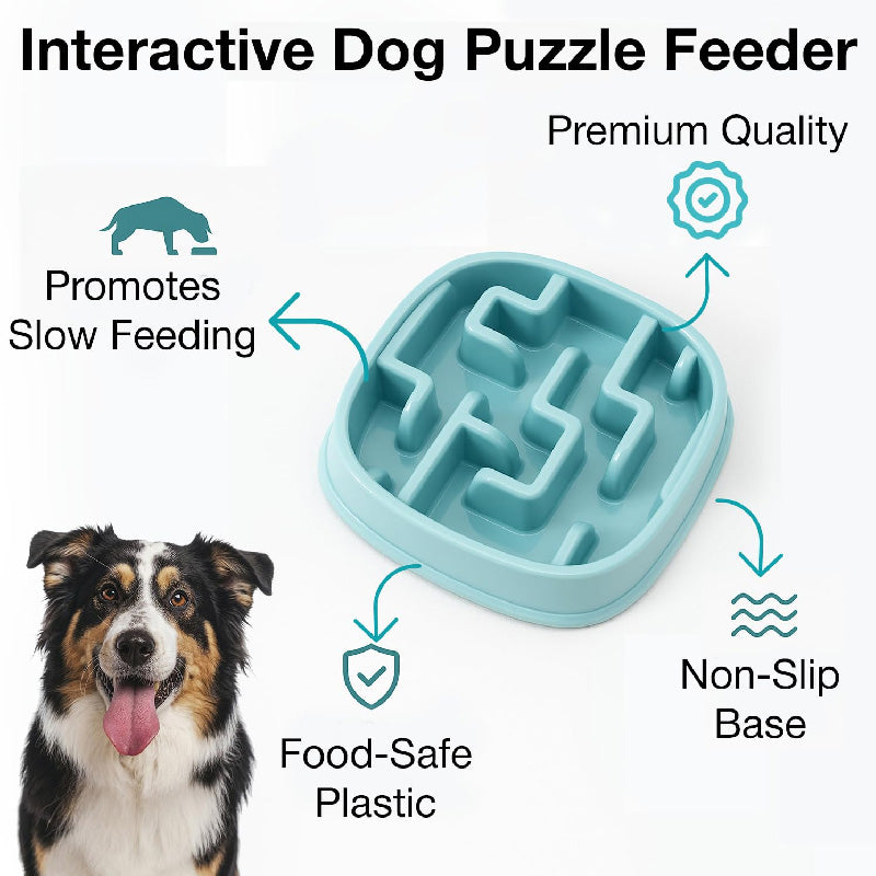 Petbabas Square Slow Feeder Bowl