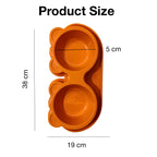 Petbabas Dog Ceramic teddy Bear Shaped Cute 2 in 1 Feeding Bowl