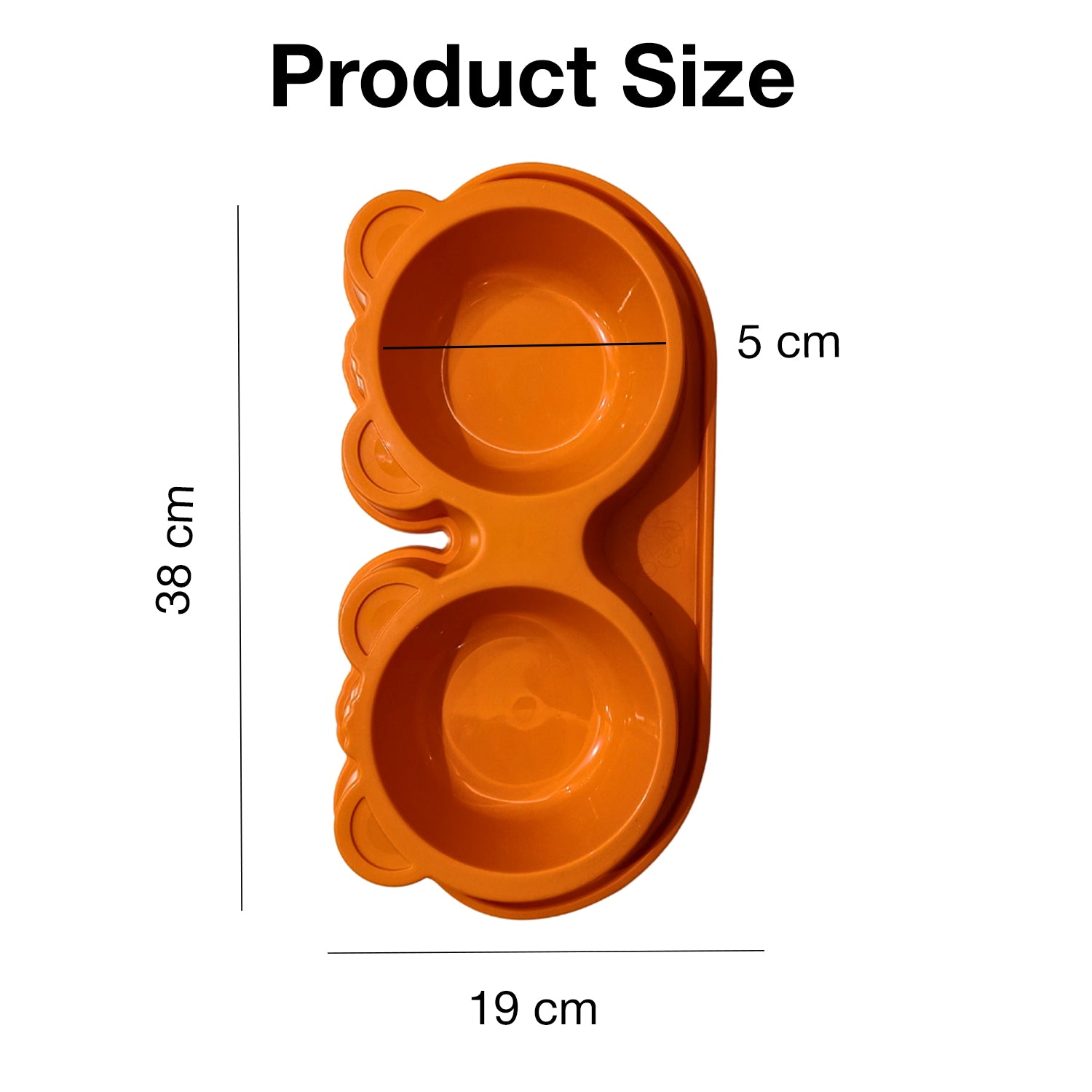 Petbabas Dog Ceramic teddy Bear Shaped Cute 2 in 1 Feeding Bowl