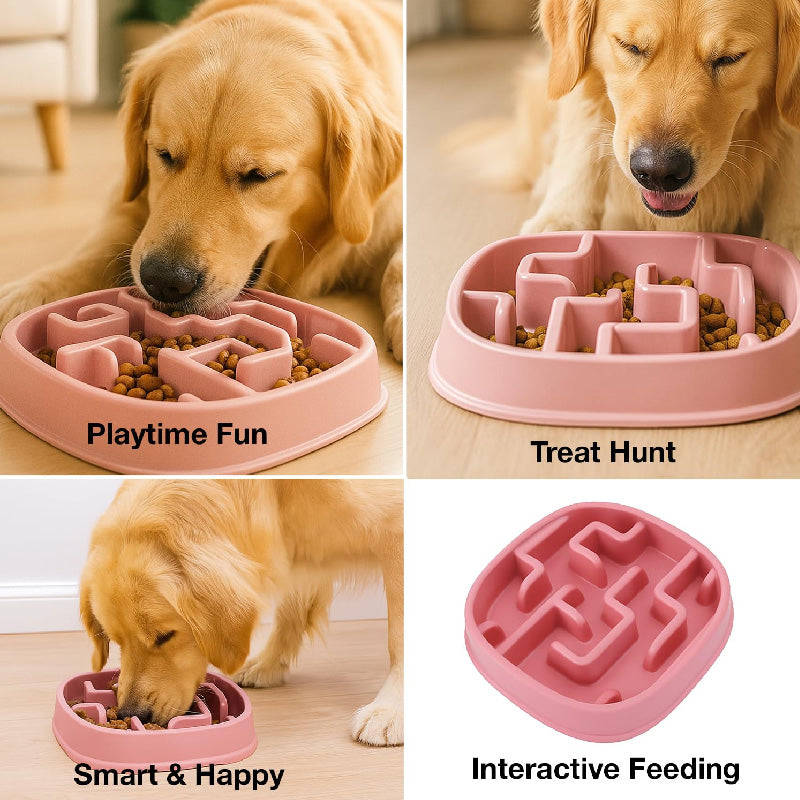 Petbabas Square Slow Feeder Bowl