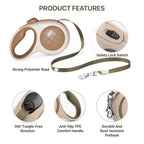 PETBABAS Adjustable Retractable Dog Leash