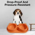 Petbabas Dog Ceramic teddy Bear Shaped Cute 2 in 1 Feeding Bowl