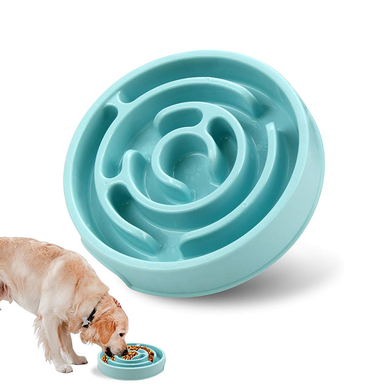 Petbabas Round Slow Feeder Bowl