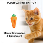 Plush Carrot Cat Toy