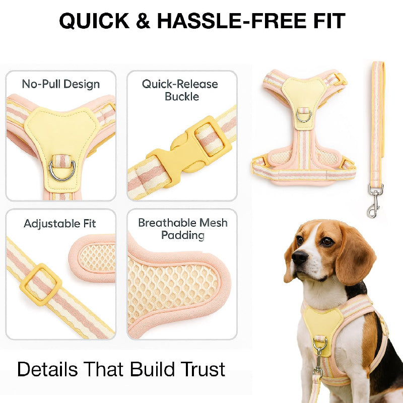 Petbabas Pastel Peach Harness