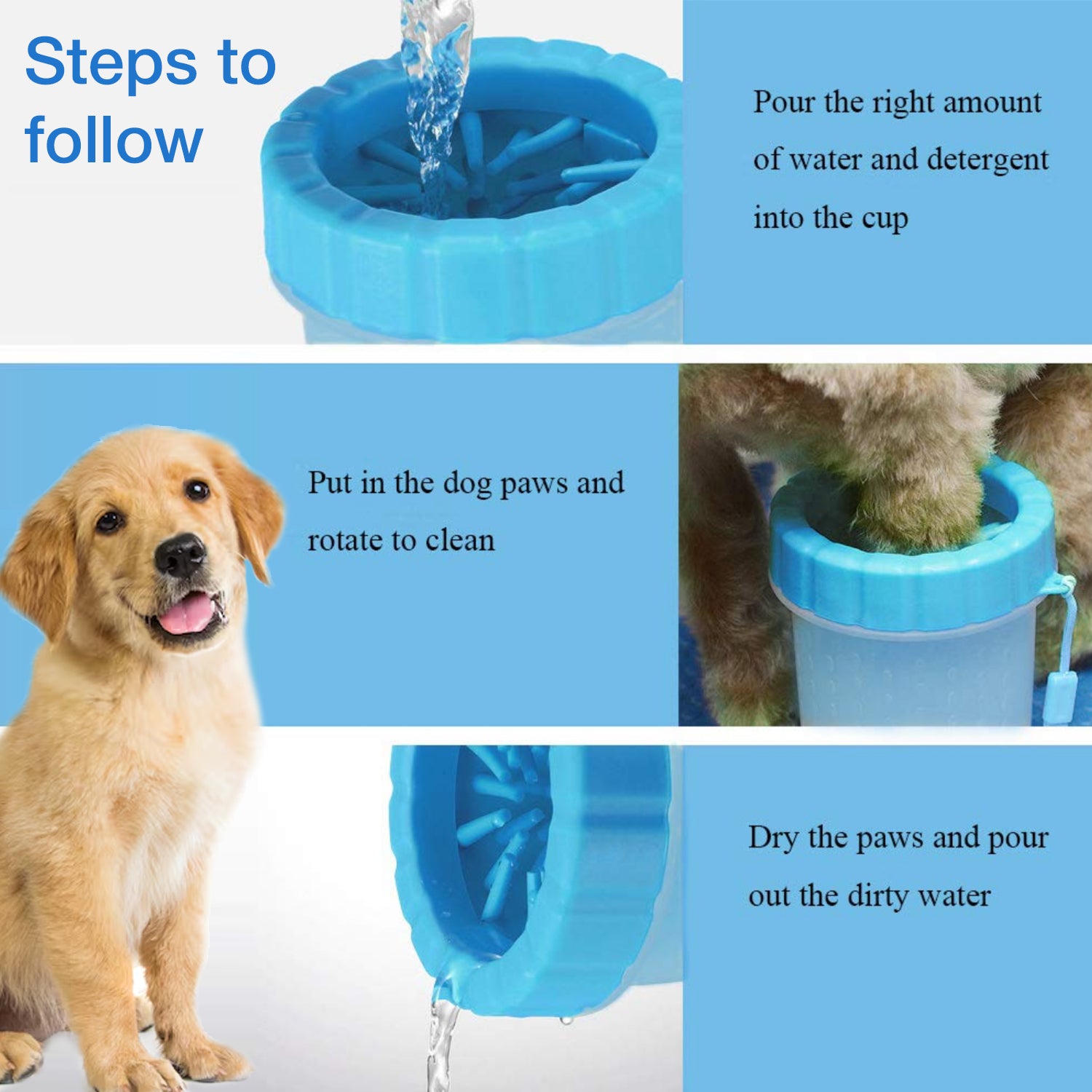 Petbabas Portable Dog Paw Washer Dog Paw Cleaner