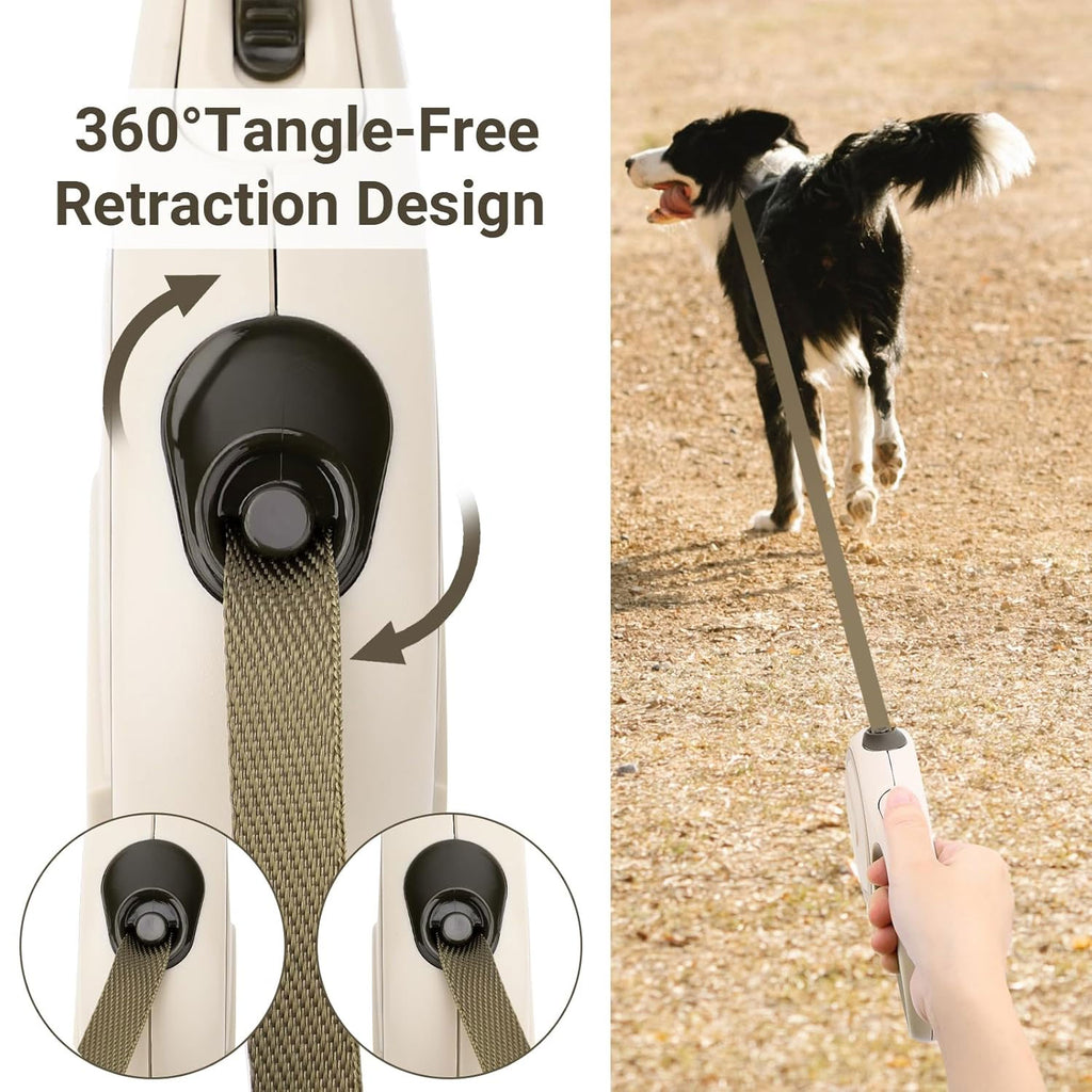 PETBABAS Adjustable Retractable Dog Leash