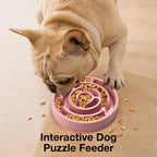 Petbabas Round Slow Feeder Bowl