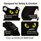 Petbabas Black cartoon harness
