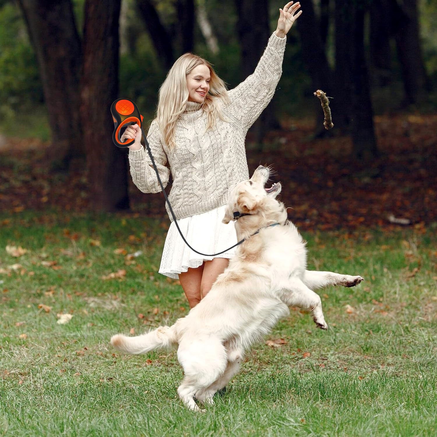 PETBABAS Adjustable Retractable Dog Leash