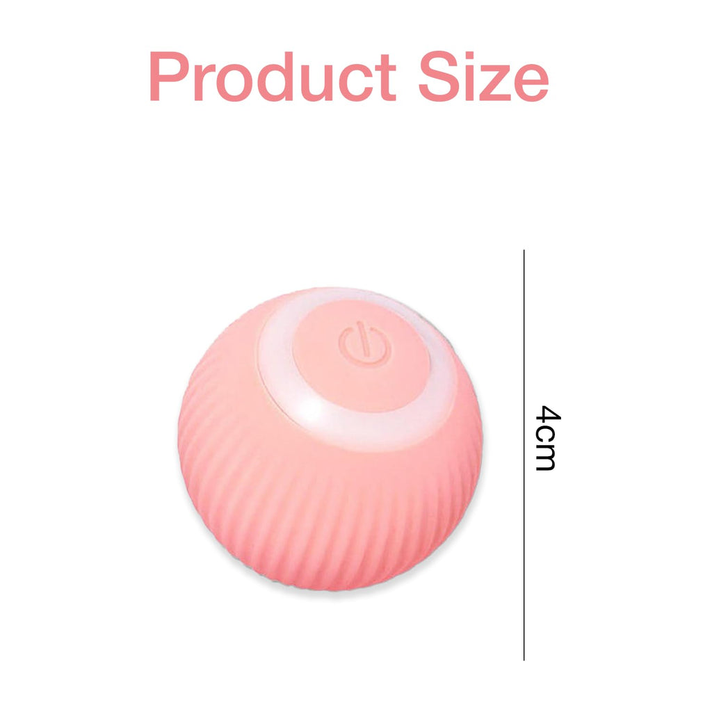 Petbabas Smart 360° Self-Rolling Cat Chasing Rotatable Toy Ball with LED Lights
