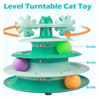Petbabas Cat Toy Roller, Cat Turntable Ball Interactive