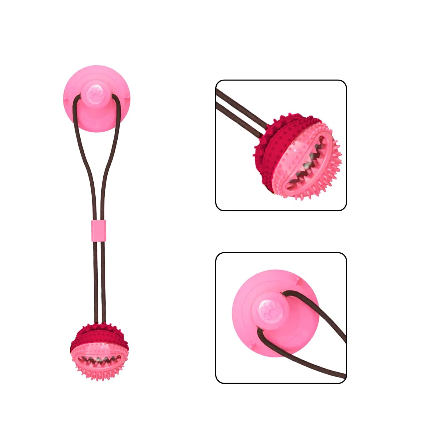 PETBABAS Dog Suction Chew Pull Toy