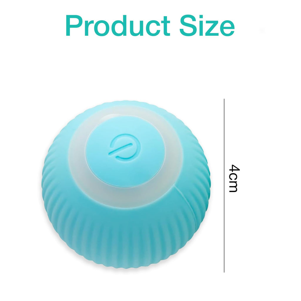 Petbabas Smart 360° Self-Rolling Cat Chasing Rotatable Toy Ball with LED Lights