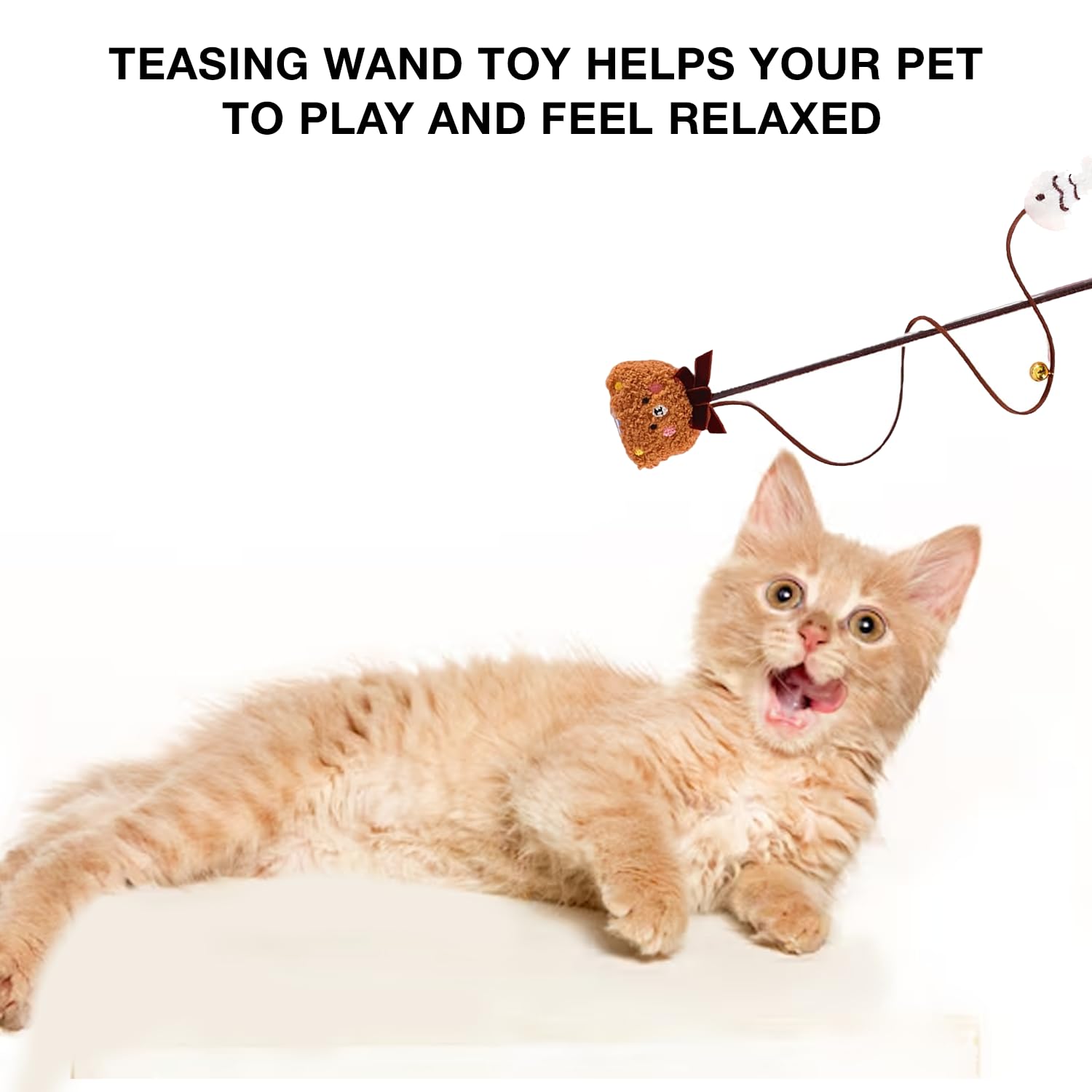 Petbabas Cat and Dog Playing Stick