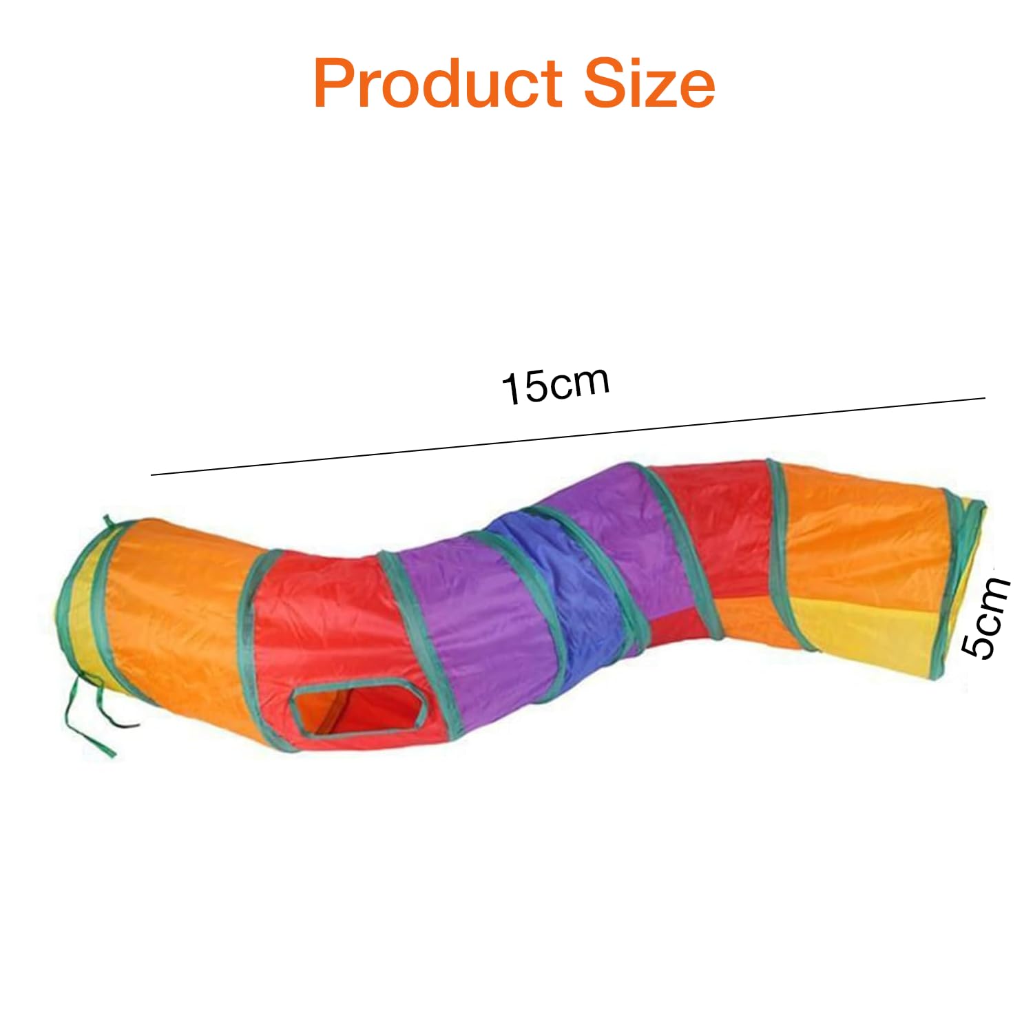 Petbabas 2-Way Pet Tunnels and Activity Toys for Small Animals