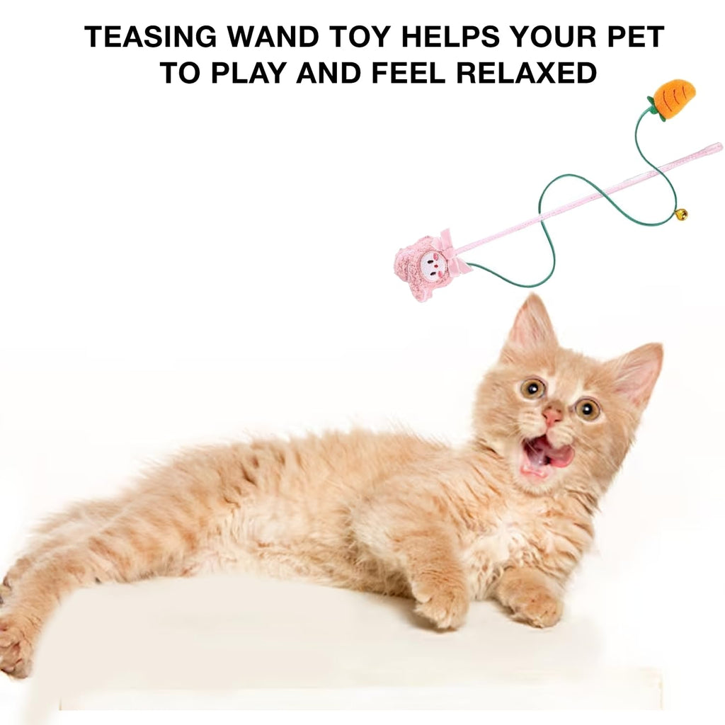 Petbabas Cat and Dog Playing Stick