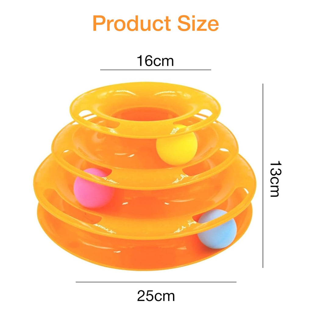 Petbabas Cat Toy Roller, Cat Turntable Ball Interactive